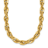 14K Polished Fancy Link Necklace